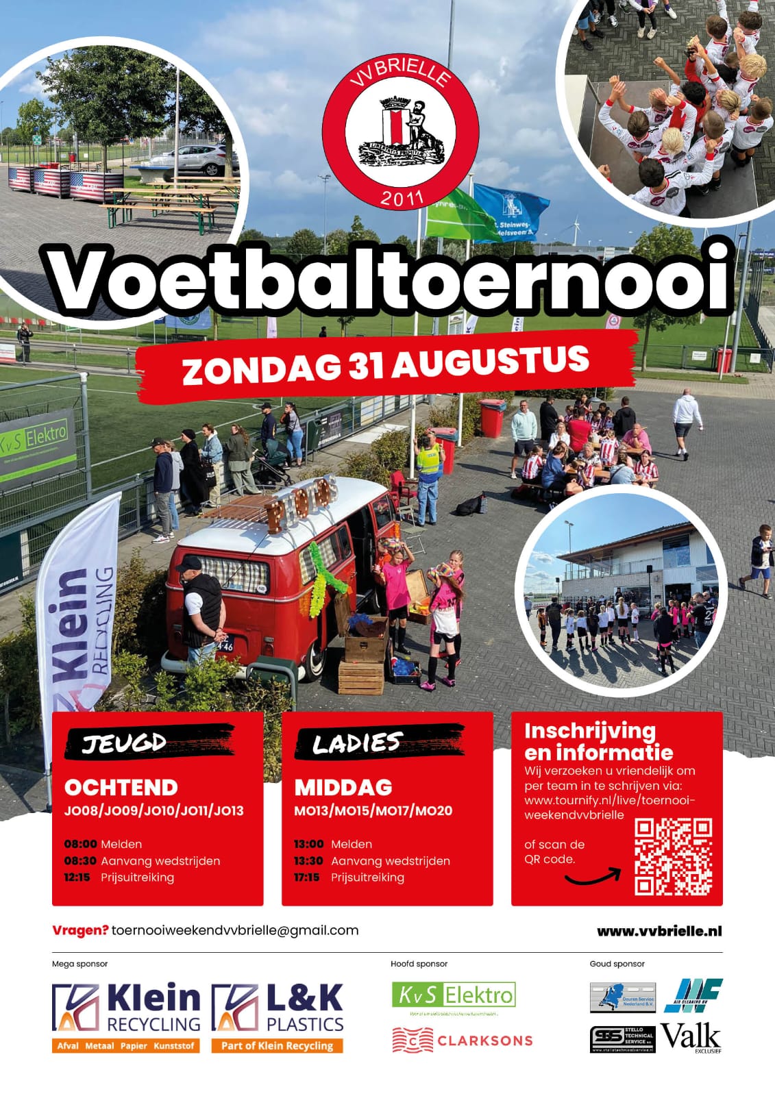 Voetbaltoernooi zondag 31 augustus