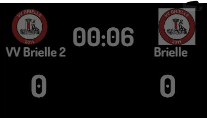 De vrienden van VV Brielle schenken de club een nieuw Scorebord